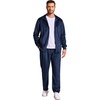 image:imageCOOFANDY Mens 2 Piece Velour Tracksuit Full Zip Jackets Pants Velvet Jogging Suits Sweatsuit SetNavy