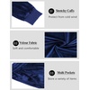 image:imageCOOFANDY Mens 2 Piece Velour Tracksuit Full Zip Jackets Pants Velvet Jogging Suits Sweatsuit SetRoyal Blue