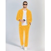image:imageCOOFANDY Mens 2 Piece Velour Tracksuit Full Zip Jackets Pants Velvet Jogging Suits Sweatsuit SetYellow