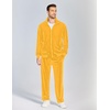 image:imageCOOFANDY Mens 2 Piece Velour Tracksuit Full Zip Jackets Pants Velvet Jogging Suits Sweatsuit SetYellow