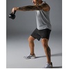 image:imageCOOFANDY Mens 2 in 1 Running Shorts 2 Pack Athletic Shorts Quick Dry Gym Training Workout Shorts with PocketsBlackWhite
