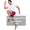 image:imageCOOFANDY Mens 2 in 1 Running Shorts 2 Pack Athletic Shorts Quick Dry Gym Training Workout Shorts with PocketsDark GreyWine Red