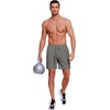 image:imageCOOFANDY Mens 2 in 1 Running Shorts 2 Pack Athletic Shorts Quick Dry Gym Training Workout Shorts with PocketsDark GreyWine Red