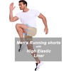 image:imageCOOFANDY Mens 2 in 1 Running Shorts 2 Pack Athletic Shorts Quick Dry Gym Training Workout Shorts with PocketsKhakiGrey