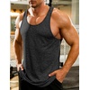 image:imageCOOFANDY Mens 3 Pack Gym Tank Tops YBack Workout Muscle Tee Training Bodybuilding Fitness Sleeveless T Shirts3 PackblackNavy BlueRoyal Blue