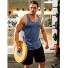 image:imageCOOFANDY Mens 3 Pack Gym Tank Tops YBack Workout Muscle Tee Training Bodybuilding Fitness Sleeveless T Shirts3 PackblackNavy BlueRoyal Blue
