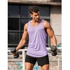 image:imageCOOFANDY Mens 3 Pack Gym Tank Tops YBack Workout Muscle Tee Training Bodybuilding Fitness Sleeveless T Shirts3 Packlight BlueLight PurpleGrey
