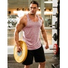 image:imageCOOFANDY Mens 3 Pack Gym Tank Tops YBack Workout Muscle Tee Training Bodybuilding Fitness Sleeveless T Shirts3 Packlight GreyBlueLight Red