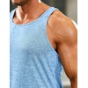 image:imageCOOFANDY Mens 3 Pack Gym Tank Tops YBack Workout Muscle Tee Training Bodybuilding Fitness Sleeveless T Shirts3 Packlight RedBlueBlack