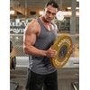 image:imageCOOFANDY Mens 3 Pack Gym Tank Tops YBack Workout Muscle Tee Training Bodybuilding Fitness Sleeveless T ShirtsDark GreyDark GreyDark Grey