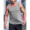 image:imageCOOFANDY Mens 3 Pack Quick Dry Workout Tank Top Gym Muscle Tee Fitness Bodybuilding Sleeveless T Shirt03black Gray White