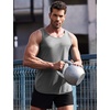 image:imageCOOFANDY Mens 3 Pack Quick Dry Workout Tank Top Gym Muscle Tee Fitness Bodybuilding Sleeveless T Shirt04blackGrayNavy Blue