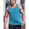 image:imageCOOFANDY Mens 3 Pack Quick Dry Workout Tank Top Gym Muscle Tee Fitness Bodybuilding Sleeveless T ShirtBlack Navy Blue Blue
