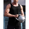 image:imageCOOFANDY Mens 3 Pack Quick Dry Workout Tank Top Gym Muscle Tee Fitness Bodybuilding Sleeveless T ShirtBlackBlackBlack