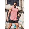image:imageCOOFANDY Mens 3 Pack Quick Dry Workout Tank Top Gym Muscle Tee Fitness Bodybuilding Sleeveless T ShirtBlackLight GreyPink