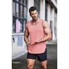 image:imageCOOFANDY Mens 3 Pack Quick Dry Workout Tank Top Gym Muscle Tee Fitness Bodybuilding Sleeveless T ShirtBlackLight GreyPink