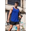 image:imageCOOFANDY Mens 3 Pack Quick Dry Workout Tank Top Gym Muscle Tee Fitness Bodybuilding Sleeveless T ShirtBlackRedRoyal Blue