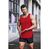 image:imageCOOFANDY Mens 3 Pack Quick Dry Workout Tank Top Gym Muscle Tee Fitness Bodybuilding Sleeveless T ShirtBlackWine RedWhite