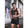 image:imageCOOFANDY Mens 3 Pack Quick Dry Workout Tank Top Gym Muscle Tee Fitness Bodybuilding Sleeveless T ShirtFlagblack1 Pack