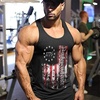 image:imageCOOFANDY Mens 3 Pack Quick Dry Workout Tank Top Gym Muscle Tee Fitness Bodybuilding Sleeveless T ShirtFlagblack1 Pack