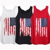 image:imageCOOFANDY Mens 3 Pack Quick Dry Workout Tank Top Gym Muscle Tee Fitness Bodybuilding Sleeveless T ShirtFlagblackRedWhite
