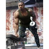 image:imageCOOFANDY Mens 3 Pack Tank Tops Gym Workout Shirt YBack Sleeveless Muscle Fitness Bodybuilding Tank ShirtsBlackGreenMedium Grey