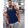 image:imageCOOFANDY Mens 3 Pack Tank Tops Gym Workout Shirt YBack Sleeveless Muscle Fitness Bodybuilding Tank ShirtsBlackNavyMedium Gray