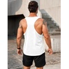 image:imageCOOFANDY Mens 3 Pack Tank Tops Gym Workout Shirt YBack Sleeveless Muscle Fitness Bodybuilding Tank ShirtsBlackWhiteBlue