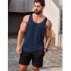 image:imageCOOFANDY Mens 3 Pack Tank Tops Gym Workout Shirt YBack Sleeveless Muscle Fitness Bodybuilding Tank ShirtsBlackWhiteNavy Blue