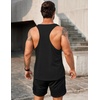 image:imageCOOFANDY Mens 3 Pack Tank Tops Gym Workout Shirt YBack Sleeveless Muscle Fitness Bodybuilding Tank ShirtsBlackWhiteNavy Blue