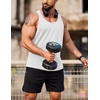 image:imageCOOFANDY Mens 3 Pack Tank Tops Gym Workout Shirt YBack Sleeveless Muscle Fitness Bodybuilding Tank ShirtsBlackWhiteNavy Blue