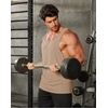 image:imageCOOFANDY Mens 3 Pack Tank Tops Gym Workout Shirt YBack Sleeveless Muscle Fitness Bodybuilding Tank ShirtsKhakiBlackPink
