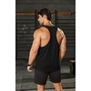image:imageCOOFANDY Mens 3 Pack Tank Tops Gym Workout Shirt YBack Sleeveless Muscle Fitness Bodybuilding Tank ShirtsKhakiBlackPink