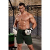 image:imageCOOFANDY Mens 3 Pack Workout Gym Shorts Mesh Athletic Shorts Lightweight Bodybuilding Training Short Pants with PocketsArmy GreenDark GreyKhaki