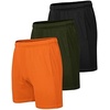 image:imageCOOFANDY Mens 3 Pack Workout Gym Shorts Mesh Athletic Shorts Lightweight Bodybuilding Training Short Pants with PocketsBlack  Army Green  Orange