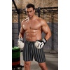 image:imageCOOFANDY Mens 3 Pack Workout Gym Shorts Mesh Athletic Shorts Lightweight Bodybuilding Training Short Pants with PocketsBlack  White StripeNavy BlueGrey