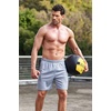 image:imageCOOFANDY Mens 3 Pack Workout Gym Shorts Mesh Athletic Shorts Lightweight Bodybuilding Training Short Pants with PocketsBlack  White StripeNavy BlueGrey