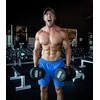 image:imageCOOFANDY Mens 3 Pack Workout Gym Shorts Mesh Athletic Shorts Lightweight Bodybuilding Training Short Pants with PocketsBlue  Green  Orange