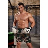 image:imageCOOFANDY Mens 3 Pack Workout Gym Shorts Mesh Athletic Shorts Lightweight Bodybuilding Training Short Pants with PocketsGreen CamoBlackGrey