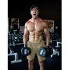 image:imageCOOFANDY Mens 3 Pack Workout Gym Shorts Mesh Athletic Shorts Lightweight Bodybuilding Training Short Pants with PocketsKhaki