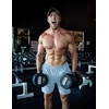 image:imageCOOFANDY Mens 3 Pack Workout Gym Shorts Mesh Athletic Shorts Lightweight Bodybuilding Training Short Pants with PocketsLight Blue
