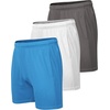image:imageCOOFANDY Mens 3 Pack Workout Gym Shorts Mesh Athletic Shorts Lightweight Bodybuilding Training Short Pants with PocketsLight BlueWhiteDark Grey