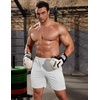 image:imageCOOFANDY Mens 3 Pack Workout Gym Shorts Mesh Athletic Shorts Lightweight Bodybuilding Training Short Pants with PocketsWhite