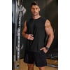 image:imageCOOFANDY Mens 3 Pack Workout Tank Tops Gym Muscle Tee Bodybuilding Fitness Sleeveless T ShirtsBlack