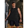 image:imageCOOFANDY Mens 3 Pack Workout Tank Tops Gym Muscle Tee Bodybuilding Fitness Sleeveless T ShirtsBlack
