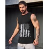 image:imageCOOFANDY Mens 3 Pack Workout Tank Tops Gym Muscle Tee Bodybuilding Fitness Sleeveless T ShirtsBlack FlagLight GreyPeacock Blue