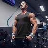 image:imageCOOFANDY Mens 3 Pack Workout Tank Tops Gym Muscle Tee Bodybuilding Fitness Sleeveless T ShirtsBlackDark GreyRed