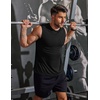 image:imageCOOFANDY Mens 3 Pack Workout Tank Tops Gym Muscle Tee Bodybuilding Fitness Sleeveless T ShirtsBlackWhiteDark Grey