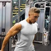 image:imageCOOFANDY Mens 3 Pack Workout Tank Tops Gym Muscle Tee Bodybuilding Fitness Sleeveless T ShirtsBlackWhiteDark Grey