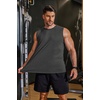 image:imageCOOFANDY Mens 3 Pack Workout Tank Tops Gym Muscle Tee Bodybuilding Fitness Sleeveless T ShirtsBlackWhiteDark Grey